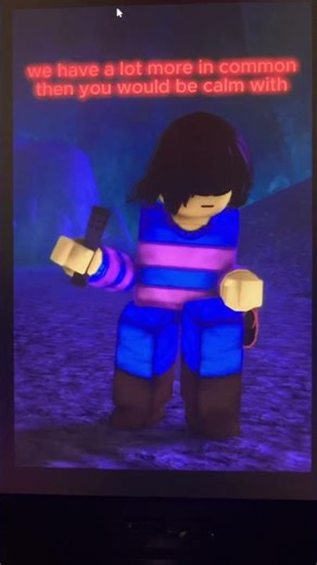 Chara vs frisk #roblox #undertale #chara #frisk #redvsblue