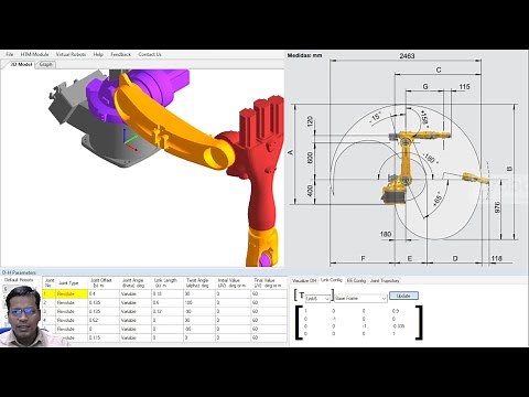 Understanding Forward Kinematics with RoboAnalyzer and MATLAB