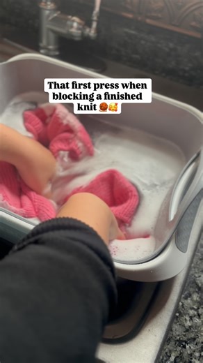 Knitting Wellness on Instagram: "#blockingknits #knitting #fiberarts #processvideo"