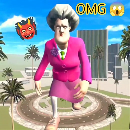 Scary Teacher Rides Bike with Franklin | driving3d | #shorts