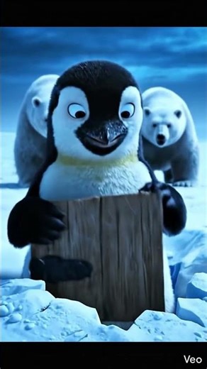 Polar Bear Makes Fun of Penguin… Then Finds Something Scary and Runs Away 🐻‍❄️😂 | AI Animated Short