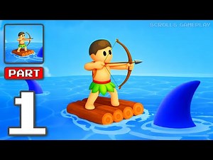 Raft Survival - Gameplay Walkthrough Part 1 - Ocean Survival Begins (iOS, Android)