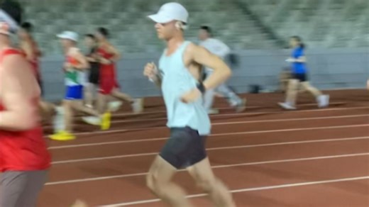 12k节奏跑410渐加速至400