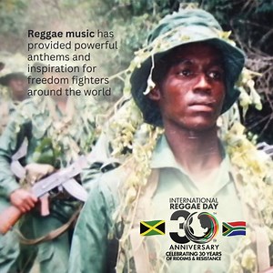 Marking three decades of celebrating the power and impact of Jamaican music culture globally, International Reggae Day (IRD) this year gives focus to the importance of Reggae’s contribution to resistance movements globally. 👊 Throughout history, Reggae music has provided powerful anthems for freedom fighters around the globe. One of the most poignant examples is Bob Marley's song "War". Released in 1976 and based on a speech by Ethiopian Emperor Haile Selassie, "war" became an anthem against op