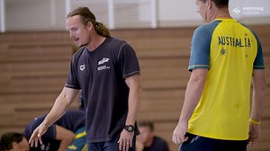 Dean Boxall is mic'd up for a training session #MicdUp | Australian Dolphins Swim Team