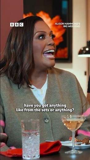 Alison Hammond quizzes Luke Evans’ partner Fran on their relationship - BBC
