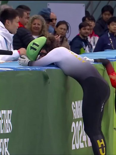 She Crossed the Line Last…and Still Won Gold!#olympics #gold #celebrity