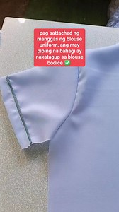 27K views · 260 reactions | #sleeve right side of white blouse uniform ✅ #uniform #sewing #maritesdiazbautista #fbreelsvideo #everyone | Marites Diaz Bautista | Facebook