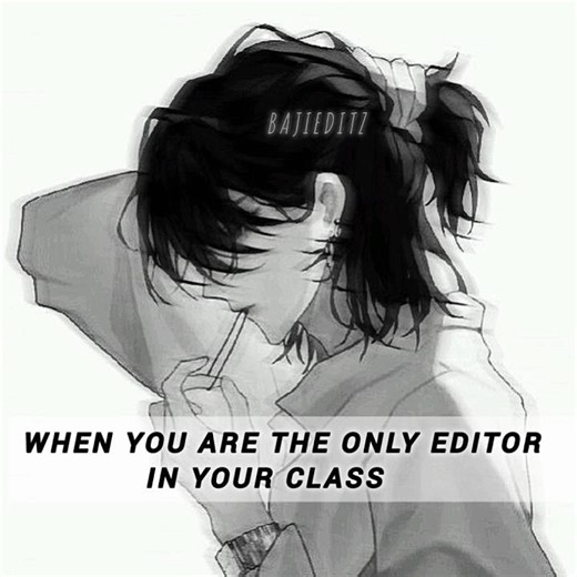 •POV : YOU ARE THE ONLY EDITOR IN YOUR CLASS 😜#shorts #anime ~bajieditz~•