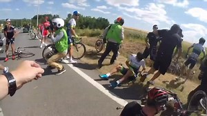 TDF Throwback ⏪ Inside the chaos of a Tour de France crash! 🎥😵‍💫 Take a unique look at the huge crash that marred stage 3 of the 2015 Le Tour de France 😮 | GreenEdge Cycling