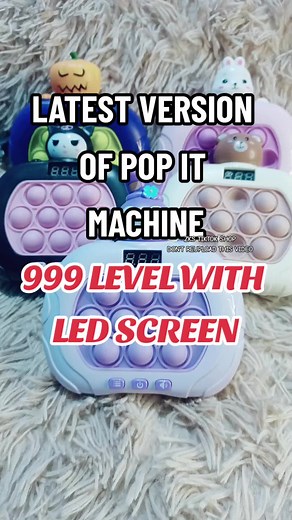 Pop It Machine with LED Screen, 999 Levels, and 6 Modes