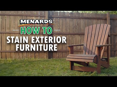 How To Refinish and Stain Outdoor Wood Furniture | Complete Restoration Guide | Menards