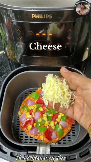 Pizza Recipe in Air fryer 👌#healthyhabits #ashortaday #trending #viral #reels #feed #pizza #ytviral