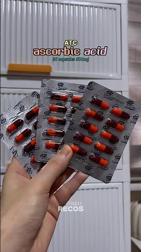 ATC ascorbic acid 30 capsules 500mg 🍊 VITAMIN C ☀️ #vitaminc #ascorbicacid