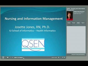 QSEN Module 7: Nursing, Nursing Information Management, and Nursing Informatics - Part 1