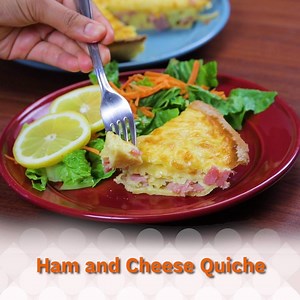 Yummy Ham & Cheese Quiche Follow us! BLyum | Being Latino
