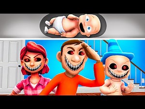 Hiding in ROOF to Escape my EVIL FAMILY! (Who's Your Daddy)