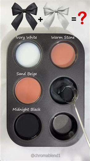 Mixing Ivory White, Sand Beige & Midnight Black… This Looks So Clean 😍