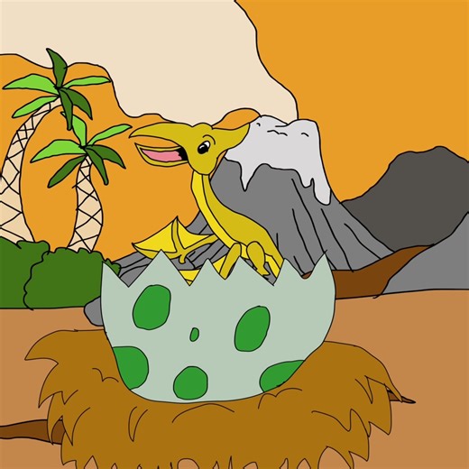 @honiganimations on Instagram: "Dinosaur 🦖 Hatches Out of an Egg 🥚 #animation #2danimation #2d #cartoon #toonboom #dinosaur #hatch #hatching #egg #dinosauregg #chickenegg #chicken #hatchingchickeneggs #killing #killingchicken #jurassicworld #jurassic #prehistoric"