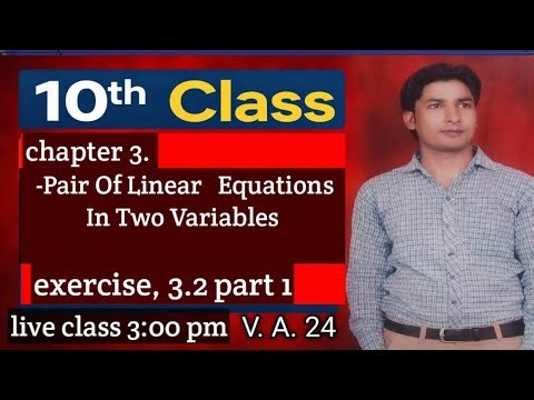 10th class math NCRT book📚 CBSE, chapter 3 ex 3.2 part 1