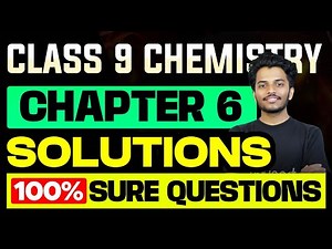 Class 9 Chemistry | Chapter 6 - Solutions | 100% Sure Questions | Eduport