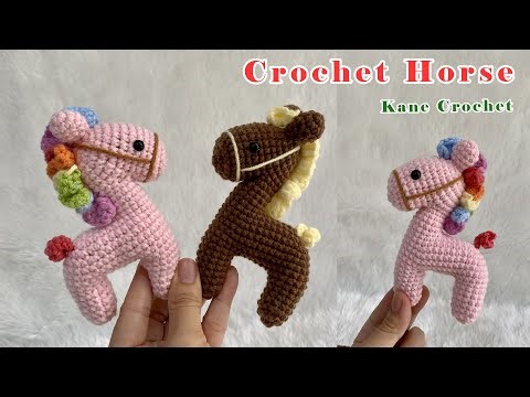 CROCHET KEYCHAIN 🐎 How to Crochet Horse 🐴 Amigurumi Crochet