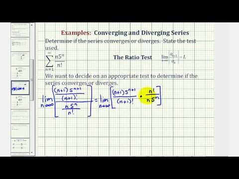 Infinite Series: The Ratio Test I