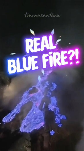 This Blue Fire Volcano Only Exists in Indonesia 😱 #shorts #kawahijen #travel
