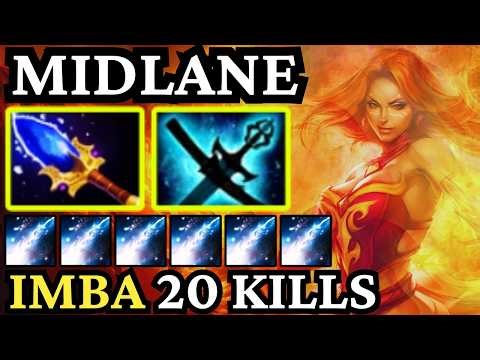 🔥 LINA Mid Is BROKEN — 20 Kills Pure Damage Build! 🔥 Dota 2 Gameplay