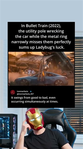 The Scene That Perfecty Sums Up Ladybug's Bad Luck in Bullet Train. 😂 #shorts #shortsfeed