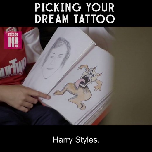 Harry Styles would make a pretty cool tattoo. | BBC Three