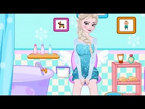 Elsa Toilet Decoration Online Game