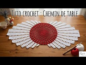 Crochet table runner tutorial @AlextitiaTutoCrochet