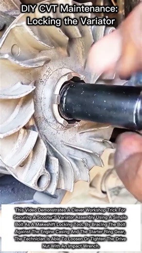 How to Lock a Scooter Variator with a Simple Bolt 🛠️