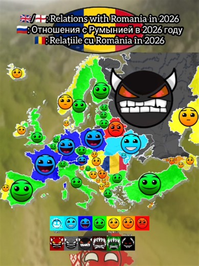 Relations with Romania in 2026 #romania #map #mapping #mapper #europe