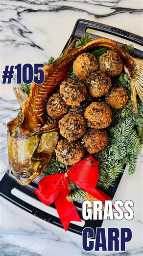 Andrej Urosevic on Instagram: "COOKING EVERY FISH IN THE WORLD 🐟 🌍 Episode 105 - Grass carp • BIN: Ctenopharyngodon idella FR: Carpe herbivore / carpe amour DE: Graßkarpfen / Amur ESP: Carpa china / carpa herbívora IT: Amur / carpa erbivora SRB-CRO: Beli amur JP: Sougyo IN: Hullu / pullu kendai • Ingredients (serves 4): 500 g fish fillet Béchamel: 100 g butter 100 flour 500 ml milk 250 ml cream 150 g chorizo 1 onion Bay leaves Mixed herbs Breading: Flour Egg whites Panko Frying oil • Recipe: 1
