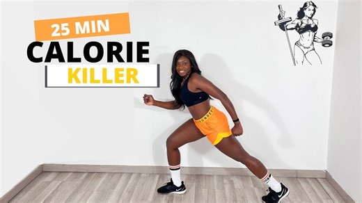 25 Min Calorie Killer HIIT Workout – Full Body [No Equipment, No Repeat