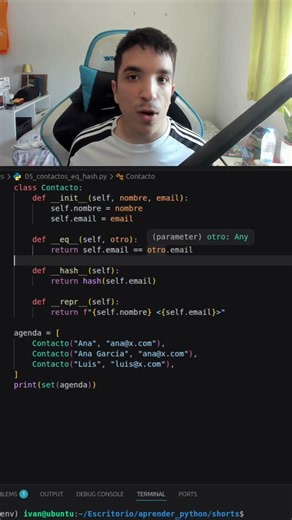 🧹 Elimina duplicados de tus objetos en Python #python #poo