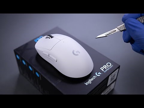 Logitech G Pro X Superlight Wireless Gaming Mouse Unboxing - ASMR
