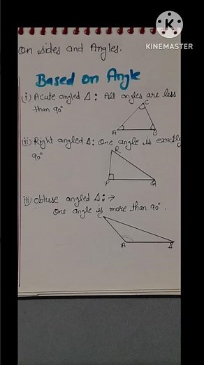 Types of triangles based on Angle | EduLather
