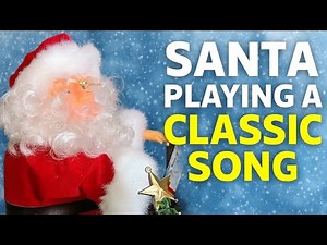 Vintage Santa Claus Piano Player – Working Festive Toy! (Nostalgic Christmas Throwback)