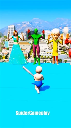 GTA V Motu Patlu and Spider-Man Ragdolls Ep-0121 #gta5 #shorts #spiderman #viralshort