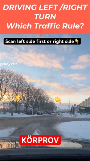 left turn and right turn driving in an uncontrolled junction?