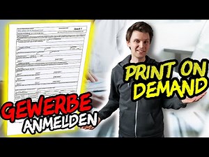 Gewerbe anmelden - Für Dropshipping, online marketing & online Shop im Print on Demand