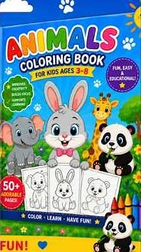 50+ Free Animal Coloring Pages PDF for Kids – Cute Printable Coloring Book