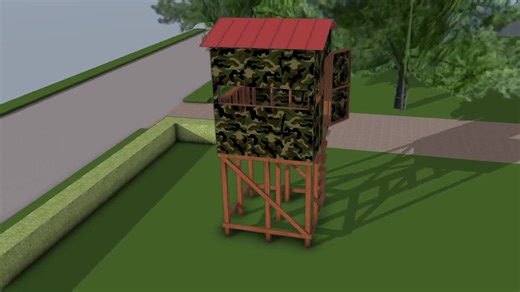 6x6 Deer Blind with Stand DIY Plans (PDF Download)