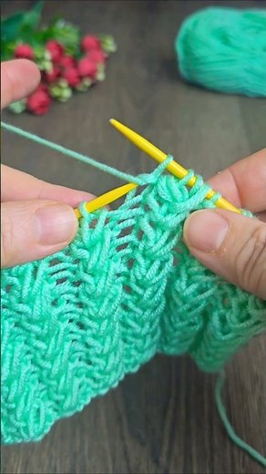 Super Easy! Two-needle vest pattern #crochet #knitting #youtube #shorts