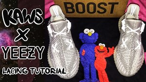 HOW TO LACE YOUR YEEZY KAWS STYLE | YEEZY LACING TUTORIAL
