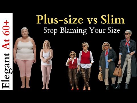 Slim vs Plus-Size Styling for Women Over 50: Different Sizes, Same Elegance