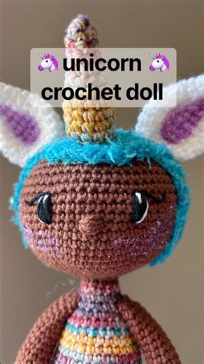 Unicorn 🦄 amigurumi crochet doll